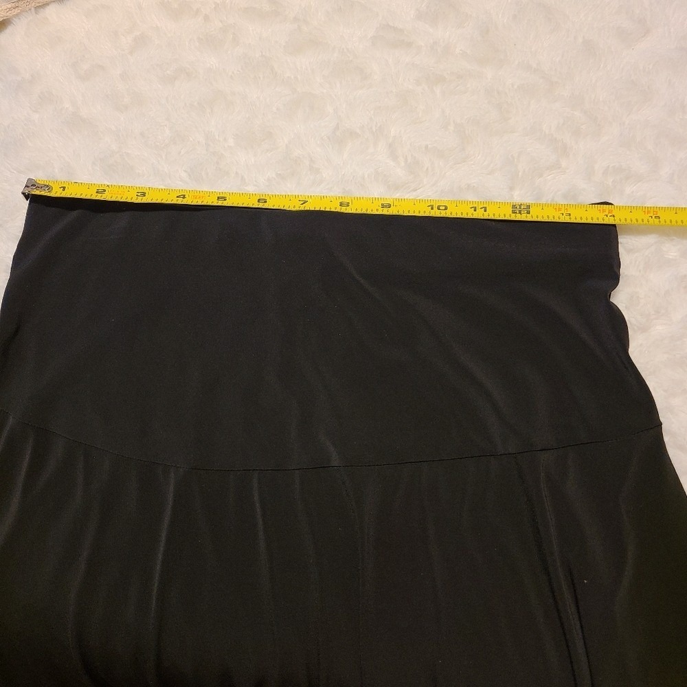 Vintage Valentina Black Skirt Fringe Witchy‎ Dark Fairy Grunge Whimsigoth Slinky - Picture 7 of 7